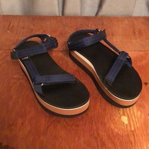 Teva Opening Ceremony Platform Sandals Blue